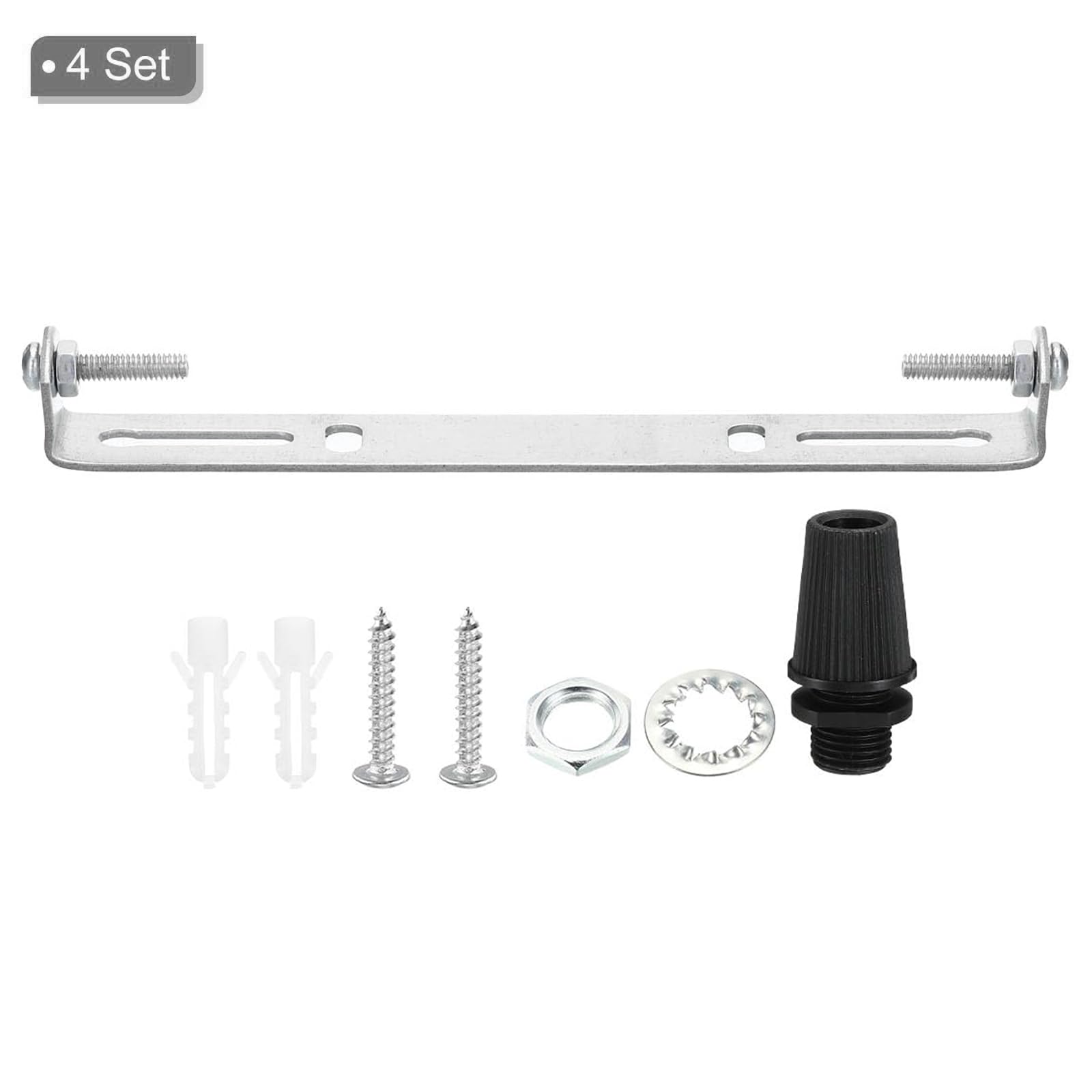 TOP-VIGOR 4Sets Light Fixture Ceiling Bracket, 130x18x16mm Ceiling Light Plate Kit - Image 3