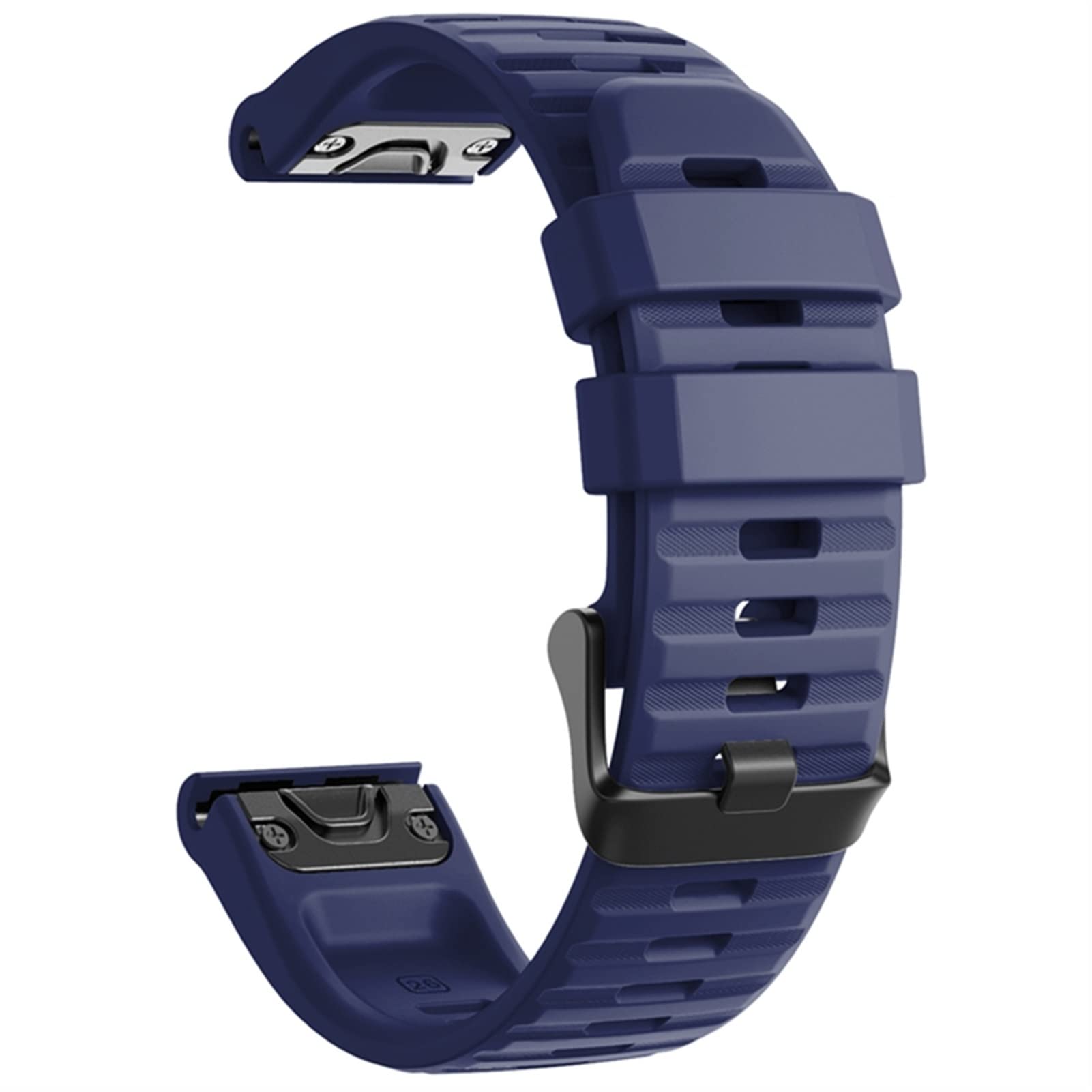 Bracelet de montre en silicone 22mm bleu foncé pour Garmin Fenix 7 et 6 Pro