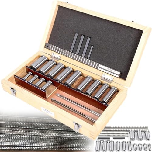 Precision Keyway Broach Set - Versatile Metalworking Tools with Multiple Broaches & Bushings for Industrial Applications, for Machinists & Engineers