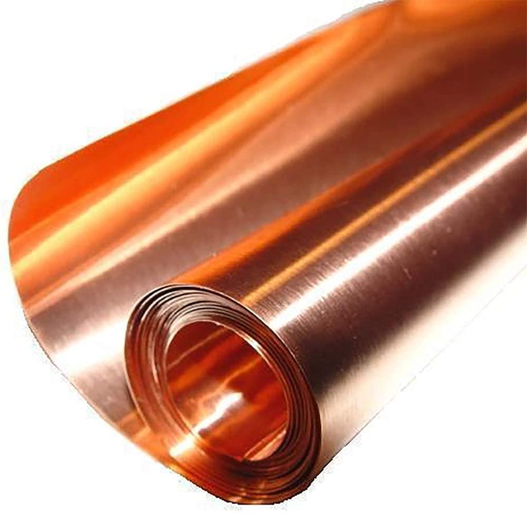 Foglio di Rame 99,9% di Alta purezza Cu Sottile Piastra di Metallo con Foglio 1000x200mm,Thickness: 0.6mm