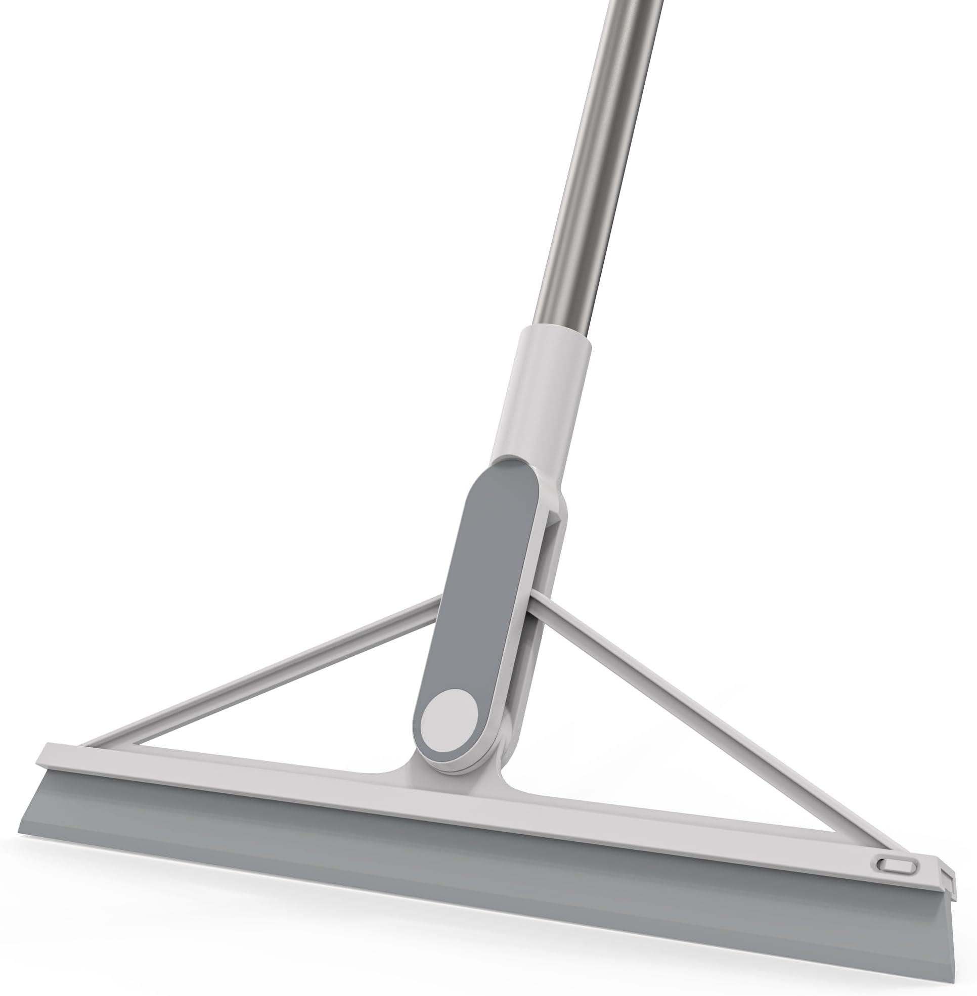 KOLLIEE Floor Squeegee Broom Rubber Window Squeegee for Floor 61" Long Handle Adjustable Floor Wiper for Concrete Tile Shower Bathroom Water
