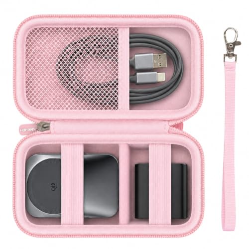 ANKHOH Travel Case for Anker Prime 3-in-1 Wireless Charging Station Pink