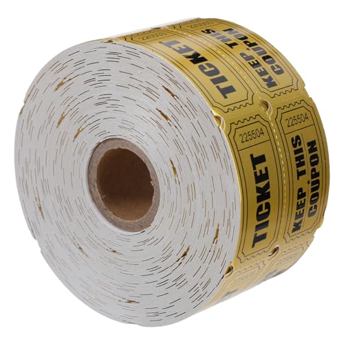 Boletos de rifa para carnaval y fiestas infantiles POPETPOP en color dorado, 1000 unidades