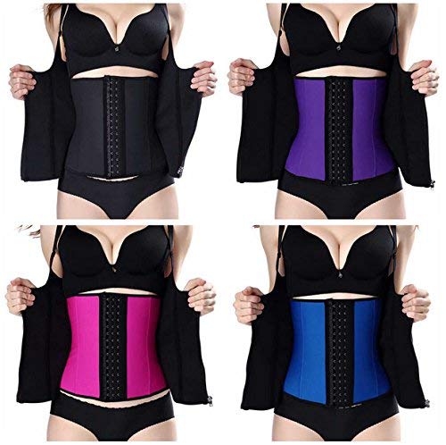 Sweat Vest Waist Trainer 3 Hook + Zipper Slimming Neoprene Body Shaper4