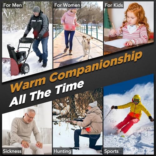 Image of 2 Pack Hand Warmers Rechargeable, Portable Electric Hand Warmers Reusable, USB 2 in 1 Handwarmers, Outdoor /Indoor /Warm Gifts for Men Women