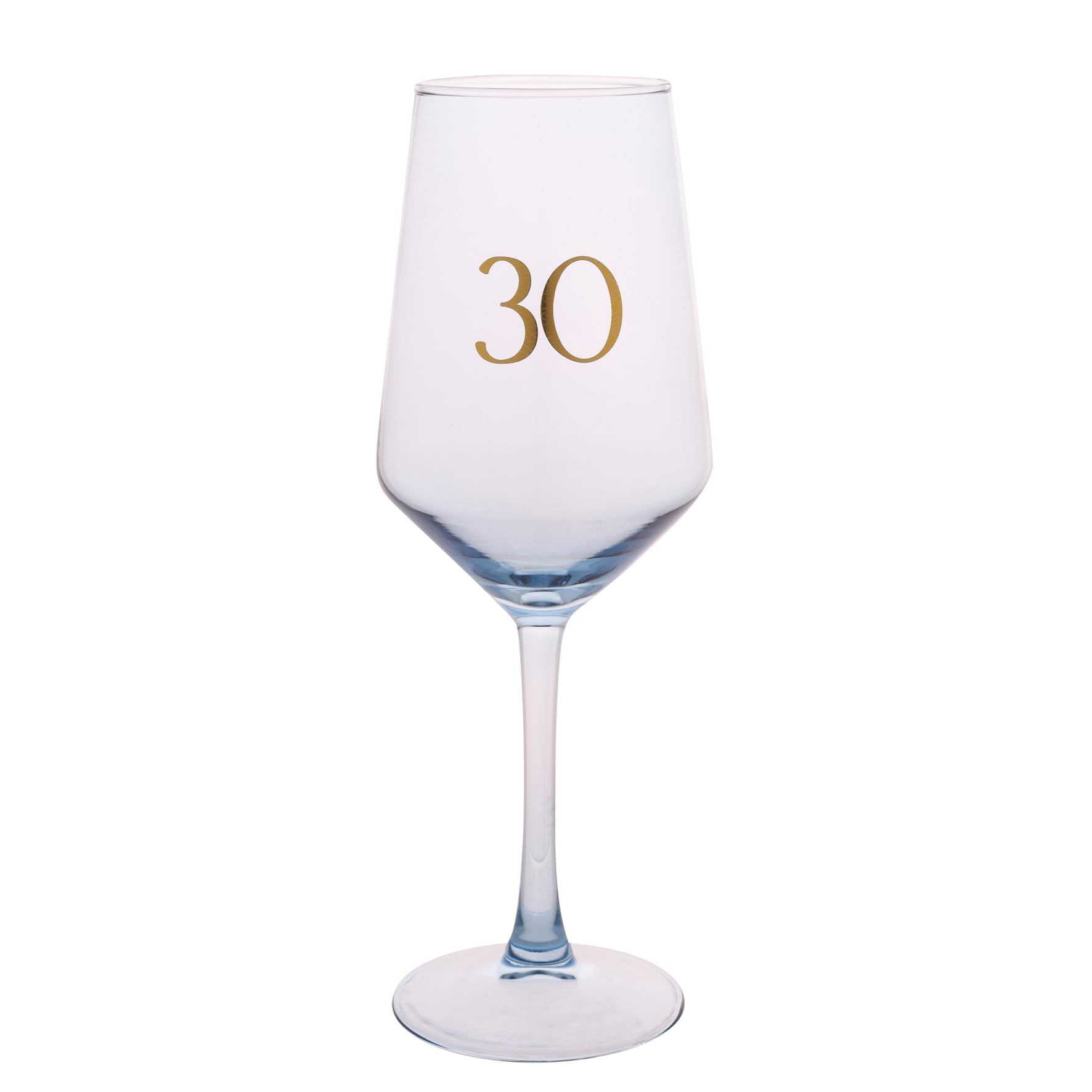 Widdop and Co Confetti 30th Birthday Wine Glass – Blue