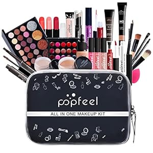 Makeup Set, All In One Makeup Kit, Travel Makeup Kit, Cosmetic Make Up Starter Kit, Makeup Gift Set for Women & Girls, Includes Foundation Eyeshadow Palette Lipstick Eyeliner Mascara Brush Set