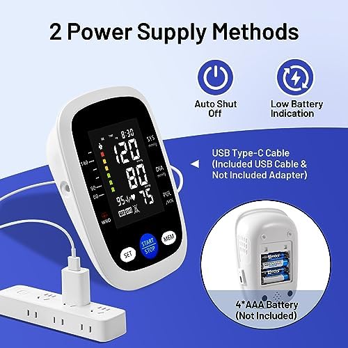 Upper Arm Blood Pressure Monitor Automatic Machine with Large LCD Display - 5