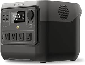 EF ECOFLOW Portable Power Station RIVER 2 Pro 700, 716Wh LiFePO4 Battery, Fast Charging, 4x800W AC Outlets, Solar Generator for Camping and Emergency Backup