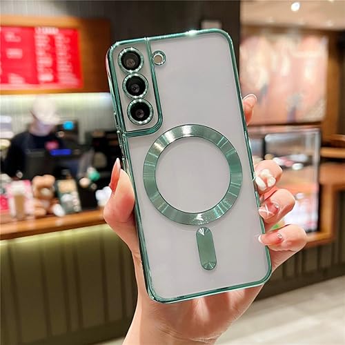 Protection objectif Samsung S21 coque silicone souple antichoc verte