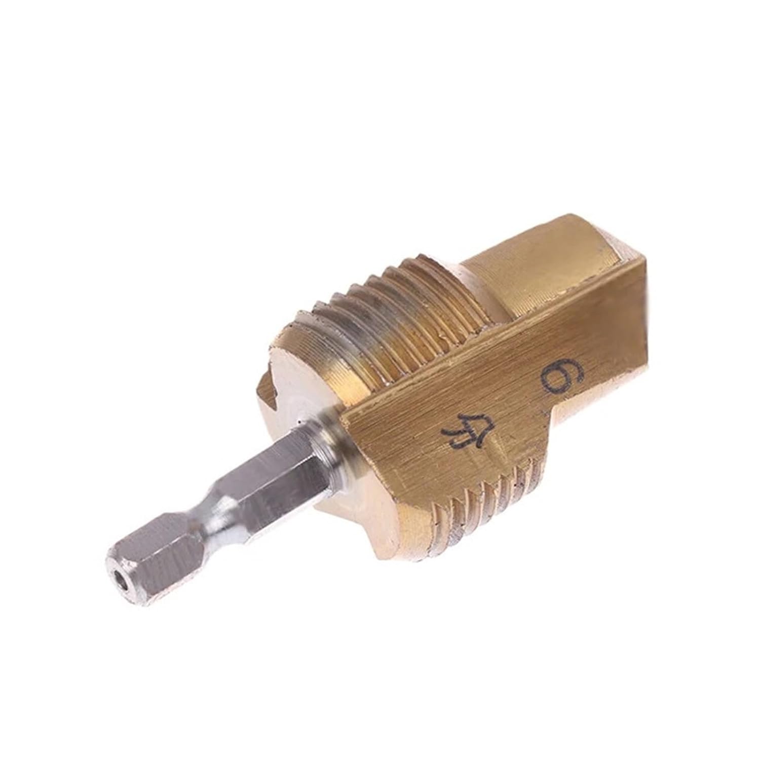 Three-Flute Countersink Drill 1/2pcs 4/6 Point Water Pipe Drill Bit Hexagonal Handle Hole Opening Step Drilling Punching(A)