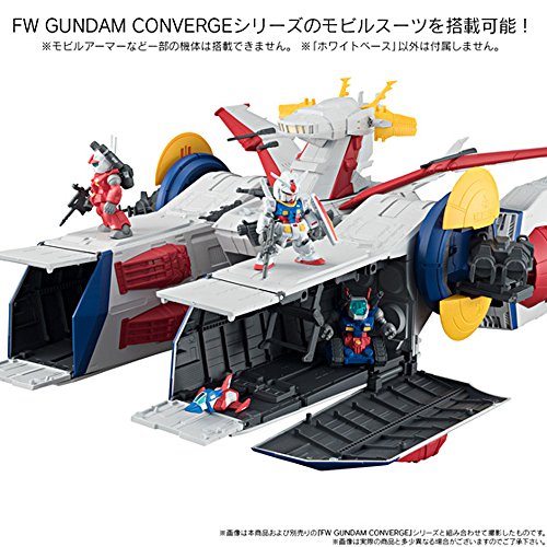 Bandai Shokugan Gundam Converge White Base Figura de Acción miniatura 7