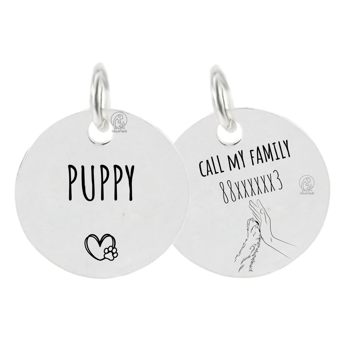 PawPro Customized Products Pet ID Tag Personalize Black Engraved on Stainless Steel Name Collar Tag for Your Loving Pet puppy, Cat, dog (B0C16T638H) Amazon Price History, Amazon Price Tracker