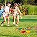 LIHAO 24 Stück Party Wurfspiele Bohnensäckchen Ringen Spiel Sitzsack Werfen Bunt für Kinder Erwachsenen