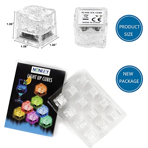 Cubitos de Hielo LED Reutilizables Multicolor 72 Piezas miniatura 2