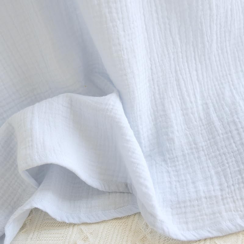 Camisón De Gasa Doble De Algodón De Verano para Mujer, Falda Corta, Estilo Bonito, Ropa para El Hogar para Niña