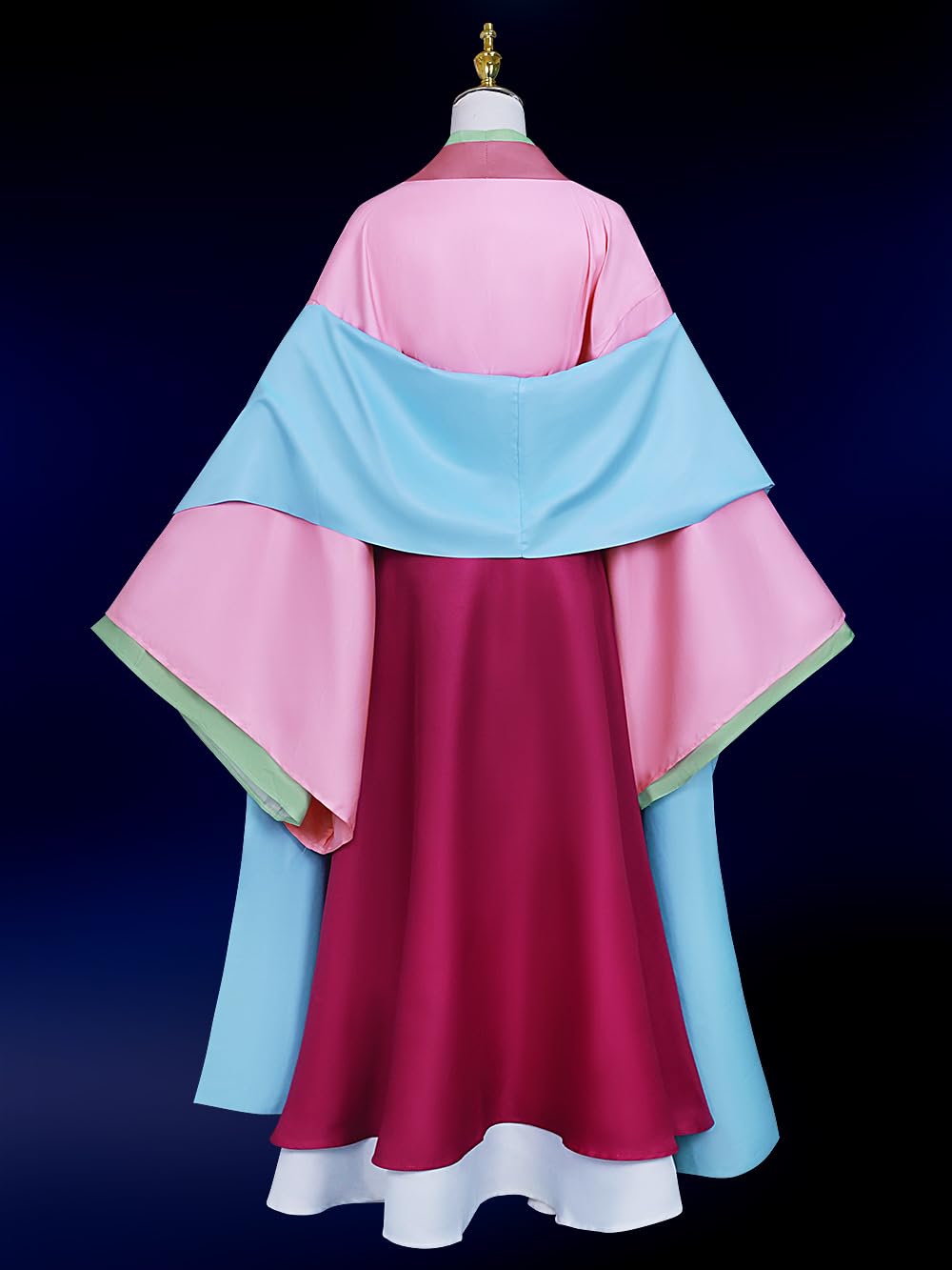 Disfraz de anime Maomao para mujer, falda kimono para fiesta, talla S (rosa, talla S)