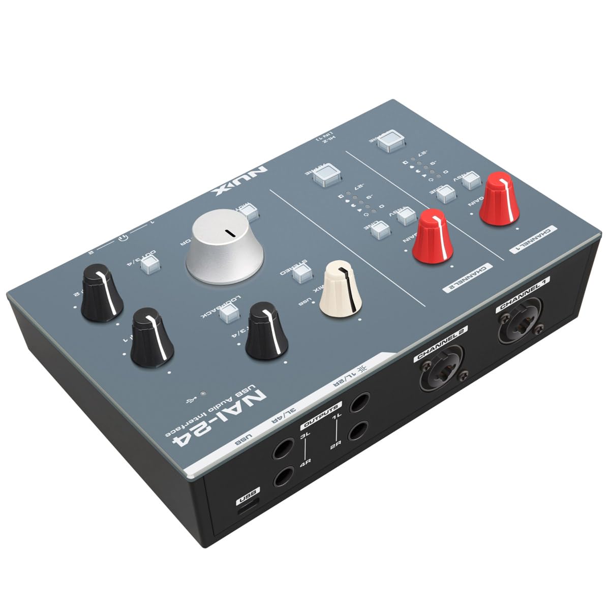 NUX Interfaz de audio USB de escritorio NAI-24