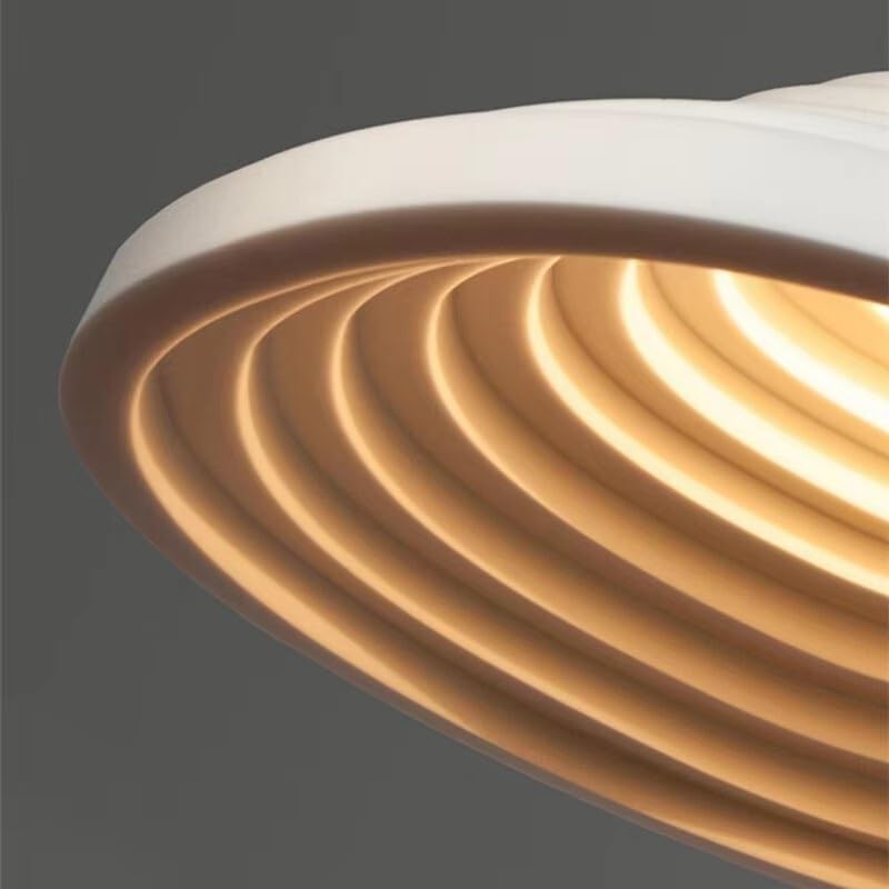Generico Lampadari, Lampada a sospensione da ristorante in stile terrazzato Tavolo pranzo creativo Crema Negozio Illuminazione Decor Lampadario in resina(D60CM,White Light)