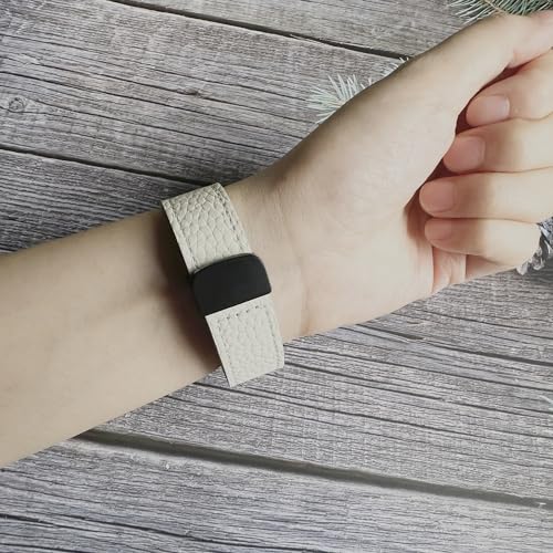 Correa de cuero compatible con Garmin Fenix 7S/6S/5S miniatura 3