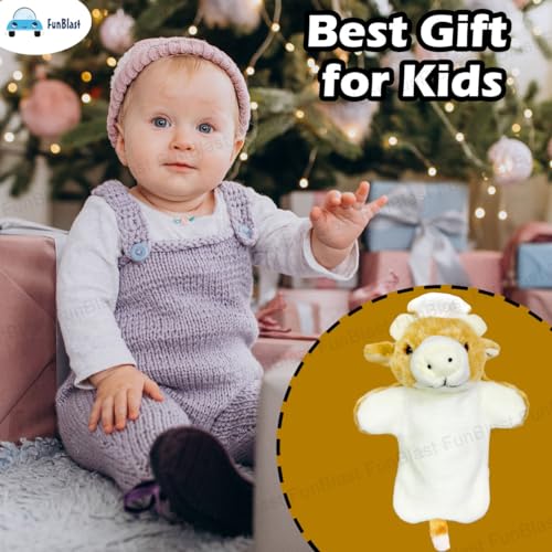 Image of FunBlast Plush Hand Puppets for Kids - Animals Hand Puppet Toys, Soft Hand Puppets for Kids, Story Telling Puppet for Kids, Hand Puppet Toy, Fun Play Learning Toys (Sheep)