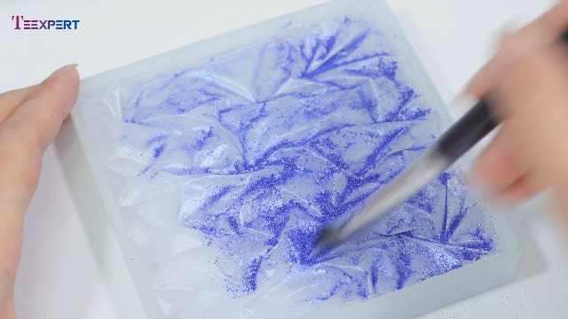 Teexpert Epoxy Resin Kit for Beginners, Resin Kit with Coaster Molds, Silicone Molds Kit, Pigments, Crystal Clear Art Resin, Casting & Coating for DIY Coasters 16 FL.OZ