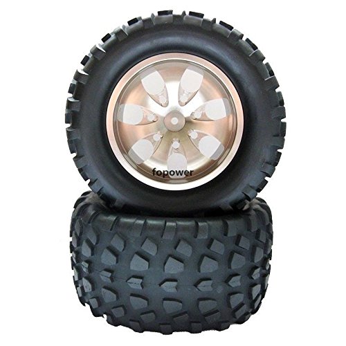 4X RC Rubber Tires Tyre Aluminum Wheel Rim HSP 1:10 Monster Truck ST88150