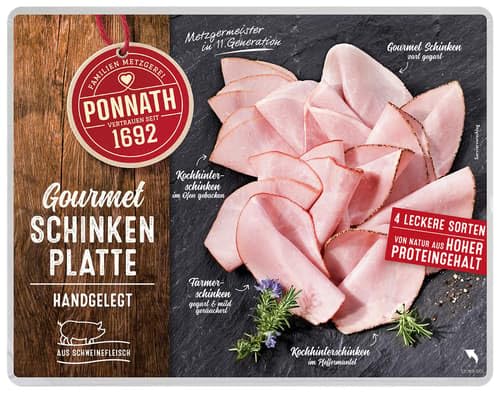 Ponnath Gourmet Schinkenplatte 150g