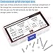 DYWISHKEY 310 Pieces M2 x 4mm/6mm/8mm/10mm/12mm/16mm/20mm, Stainless Steel 304 Hex Button Head Cap Bolts Screws Nuts Kit with Hex Wrench