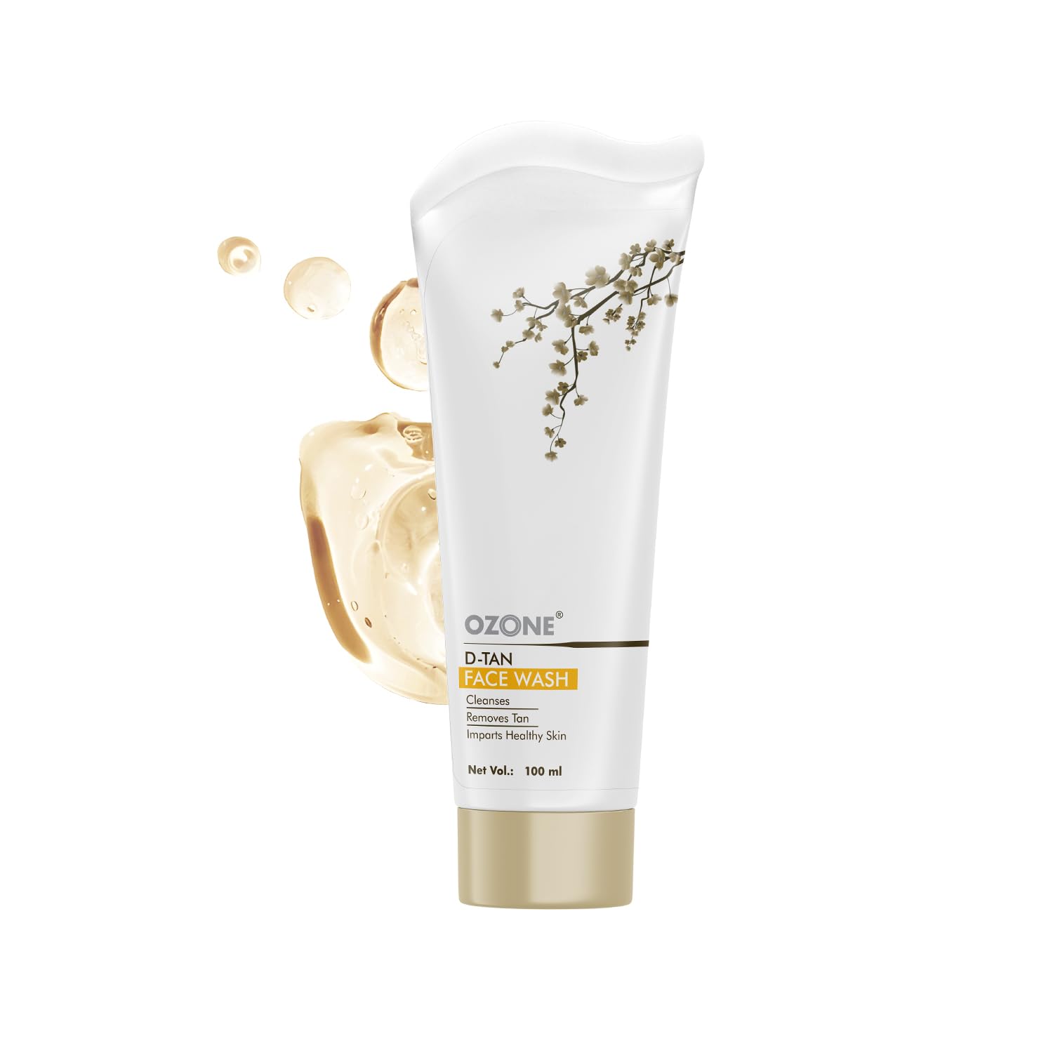 OZONED-Tan Face Wash | Removes Tan, Excess Oil & Dirt | 100ml | Enriched with Lactic Acid, Green Tea & Licorice | For Men & Women | All Skin Types