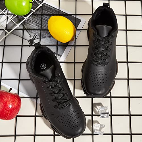 Image of LUCKY STEP Women Air Cushion Fashion Sneakers Breathable Casual Comfortable Lightweight Walking Shoes