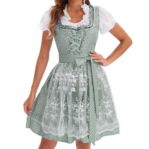GWAWG Dirndl Damen Oktoberfest Dirndlkleid,...