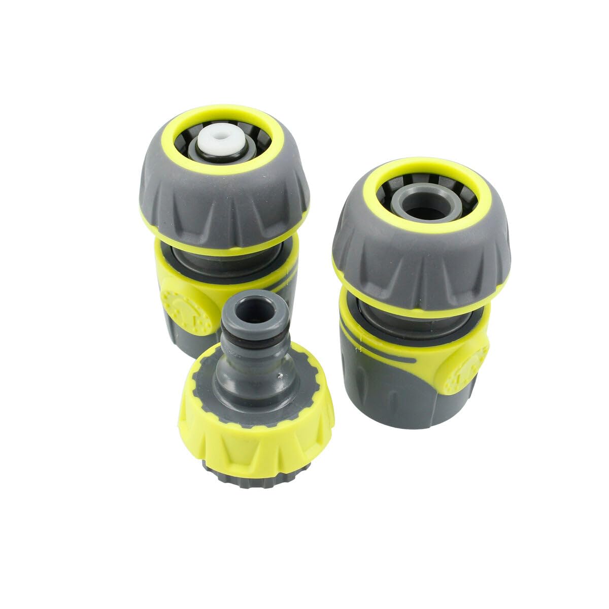 Ferrestock Manguera de Jardín de 20 Metros, 3/4" de Grosor (19mm), Antitorsión, PVC Flexible con Refuerzo de Poliéster, 3 Capas, Resistente a los Rayos UVA, Antialgas, Incluye Accesorios.