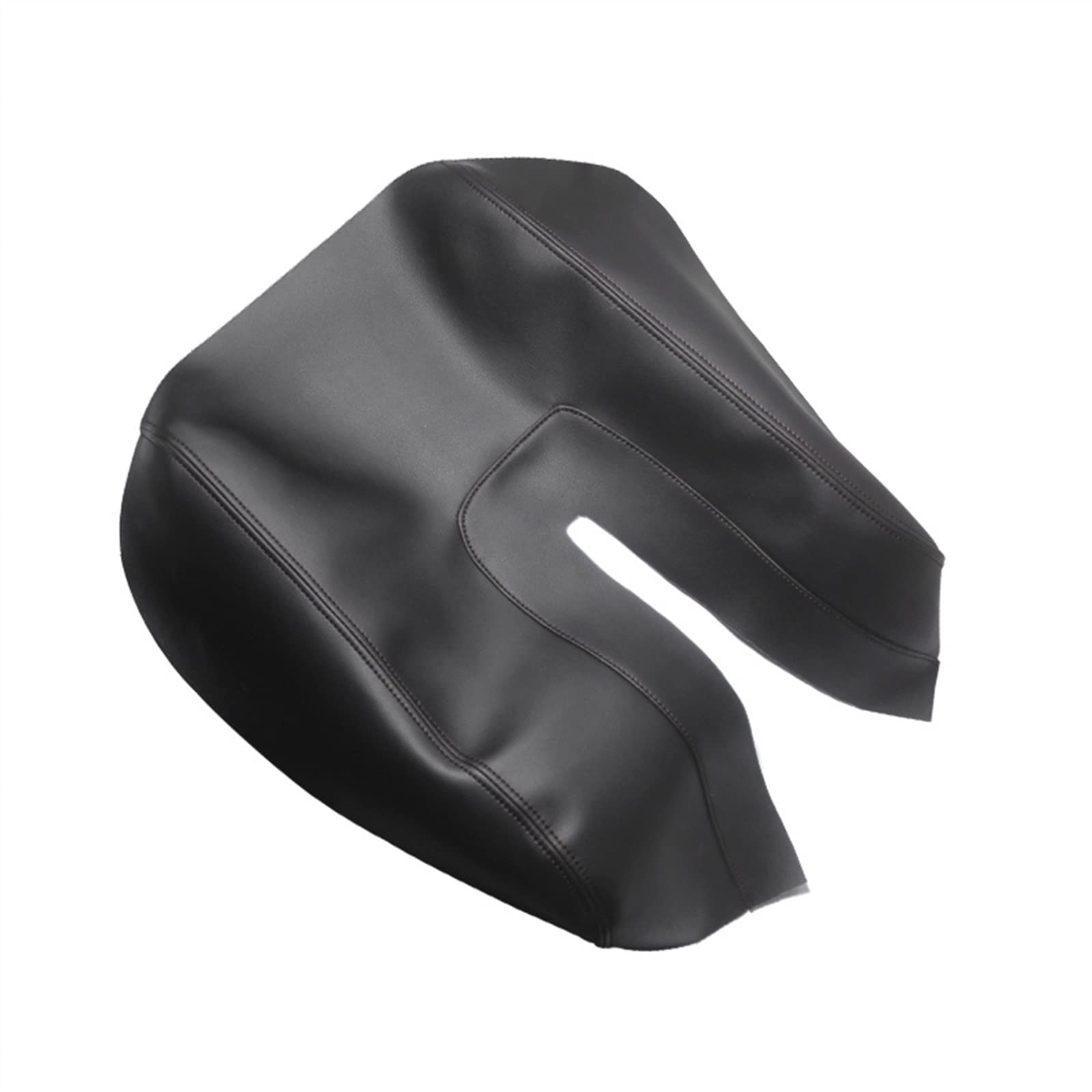 Zapora Black Car Accessories Microfiber Center Control Armrest Pad Leather Cover Sticker Trim For Toyota For Tundra 2014-2019 Suvs(Black)