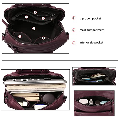 Image of Uromee Travel Backpack Purse Women Vegan Leather Tassel Shoulder Bag