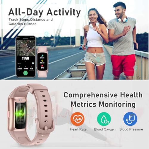 Fitness Tracker with 24/7 Heart Rate, Blood Oxygen, Sleep Tracker, 1.47''Waterproof Fitness Watch, Activity Tracker with Step Tracker for Women Men - Image 6
