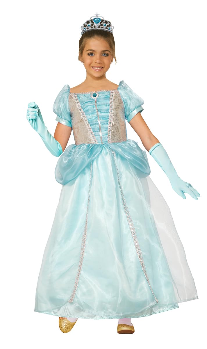 Rubies S8041-XS Disfraz Princesa Turquesa Inf Turquoise Princess Costume, Solid, Multicoloured, 5-6 años