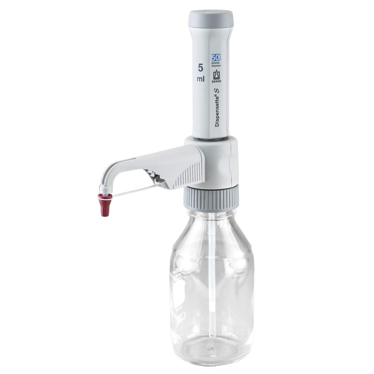 BrandTech 4600230 Dispensette S, Fixed-Volume with Standard Valve, 5 mL