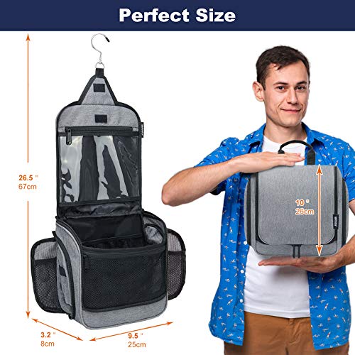Wandf Hanging Toiletry Bag For Women Bathroom Bag With Jewellery Bag And Clear Wet Separation Compartments Water-Resistant Travel Toiletry Organizer #TOP4