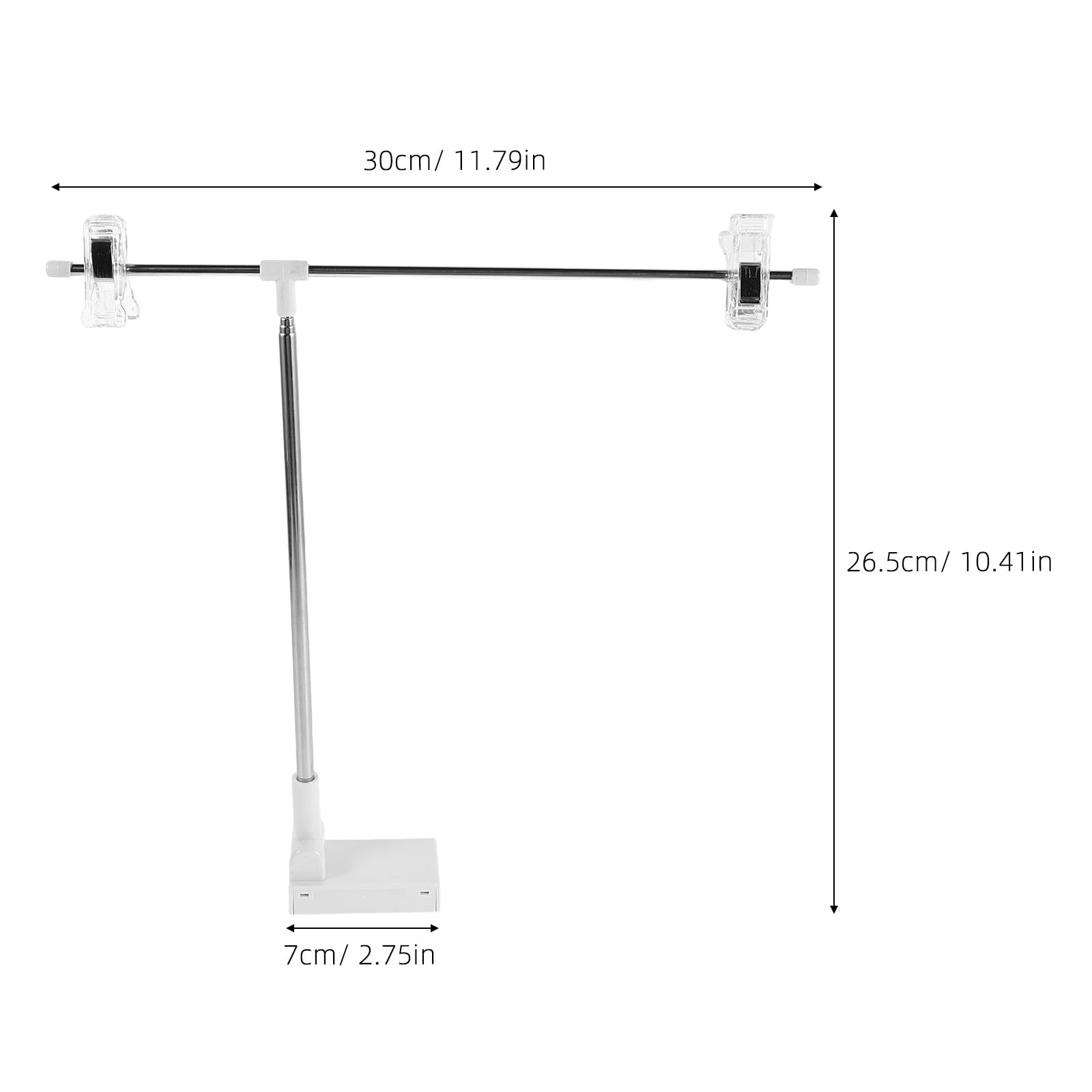 NUOBESTY Supporto per fondale piccolo da 2 pezzi: supporto per fondale fotografico regolabile - supporto per striscioni a forma di T da tavolo, supporto per fondale portatile per feste, carta