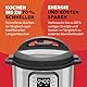 Instant Pot Duo 7-in-1-Multikocher 5,7 l – gebürstetes Edelstahl, großer Schnellkochtopf, Schongarer, Reiskocher, Sauteuse, Joghurtbereiter, Dampfgarer und Speisenwärmer, spülmaschinenfest