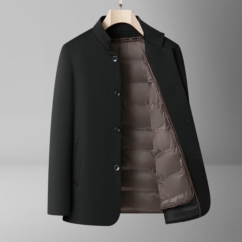 Chaqueta de plumón de alta densidad para hombre con acabados de invierno 3