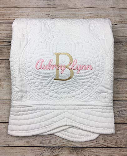 embroidered baby blankets near me