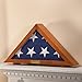 Custom Display Case for Veterans Burial Flag Engraved Personalization