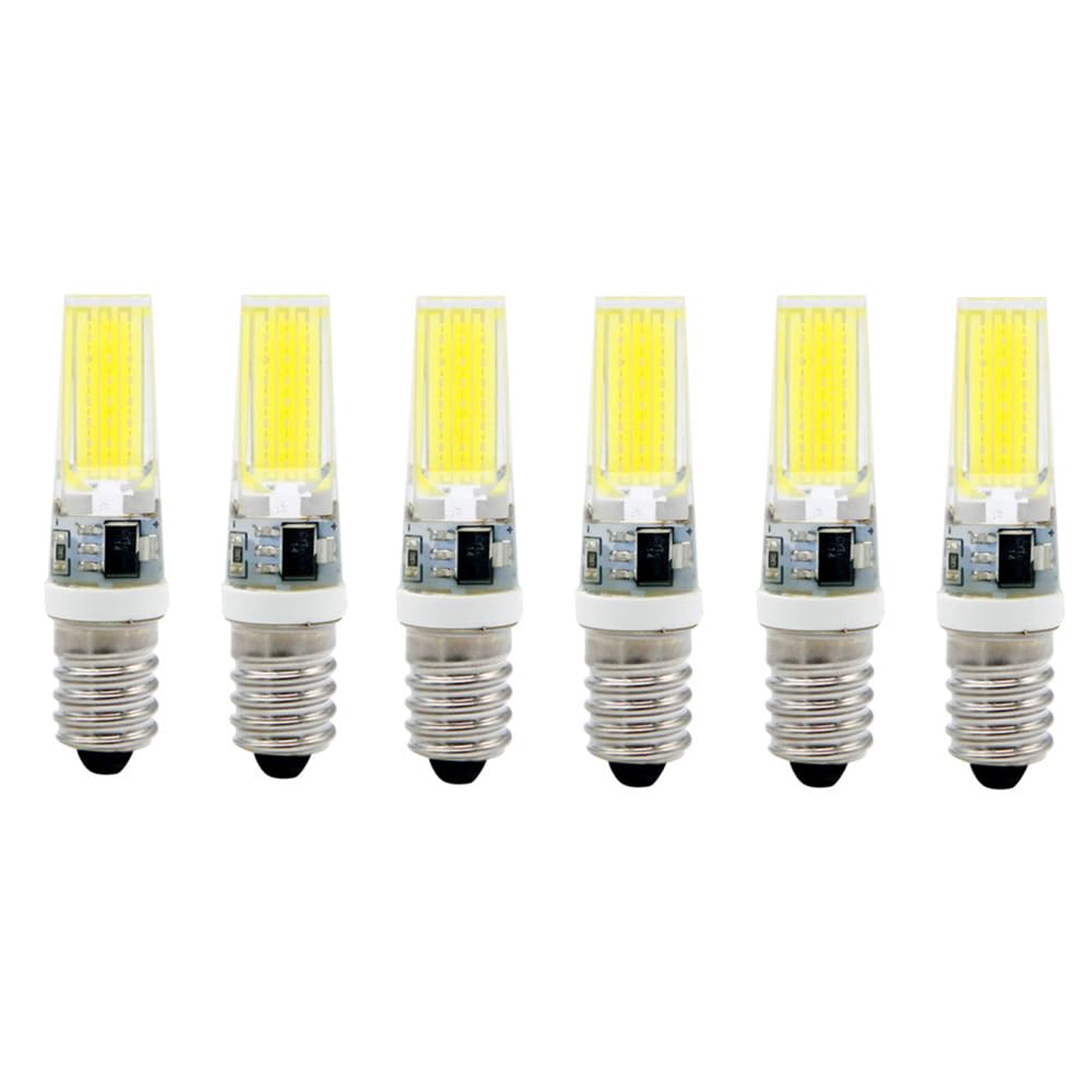 6 Pièces E14 220V 9W LED Ampoule Spot Chandelier Mobilier Bureau Lampe Eclairage Intérieur,Warm white