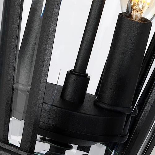 Borne-potelet Cotswold Elstead noir pour eclairage exterieur de jardin - 4