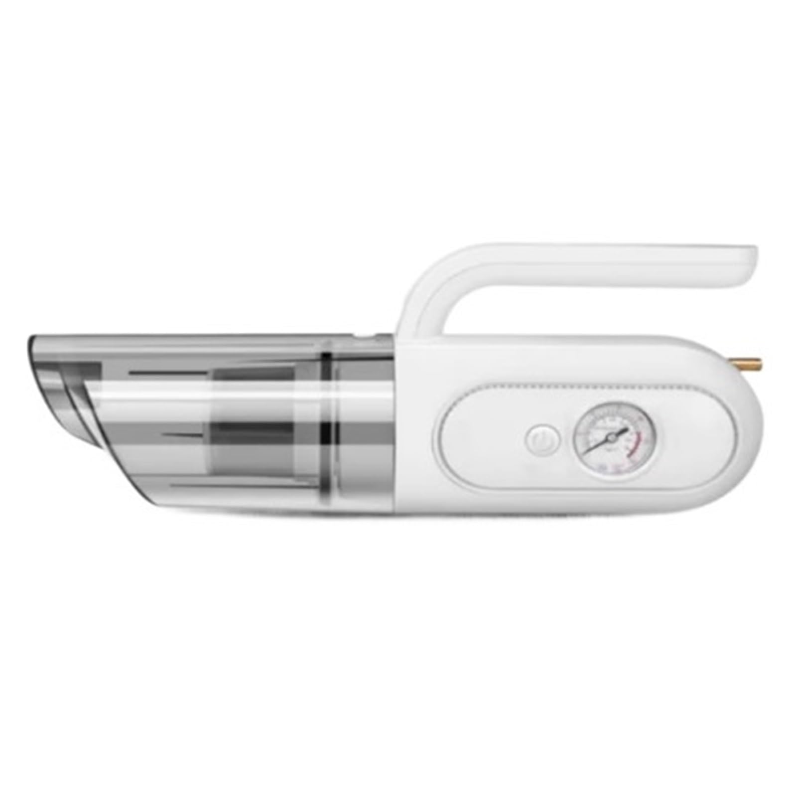4 W 1 Wielofunkcyjny Odkurzacz Samochodowy USB Akumulatorowa Pompa Powietrza Monitorowanie Ciśnienia Oponach LED Light Cyfrowy Wyświetlacz Samochód Dom Bezprzewodowy PrzenośNy BezpłAtny(White B)
