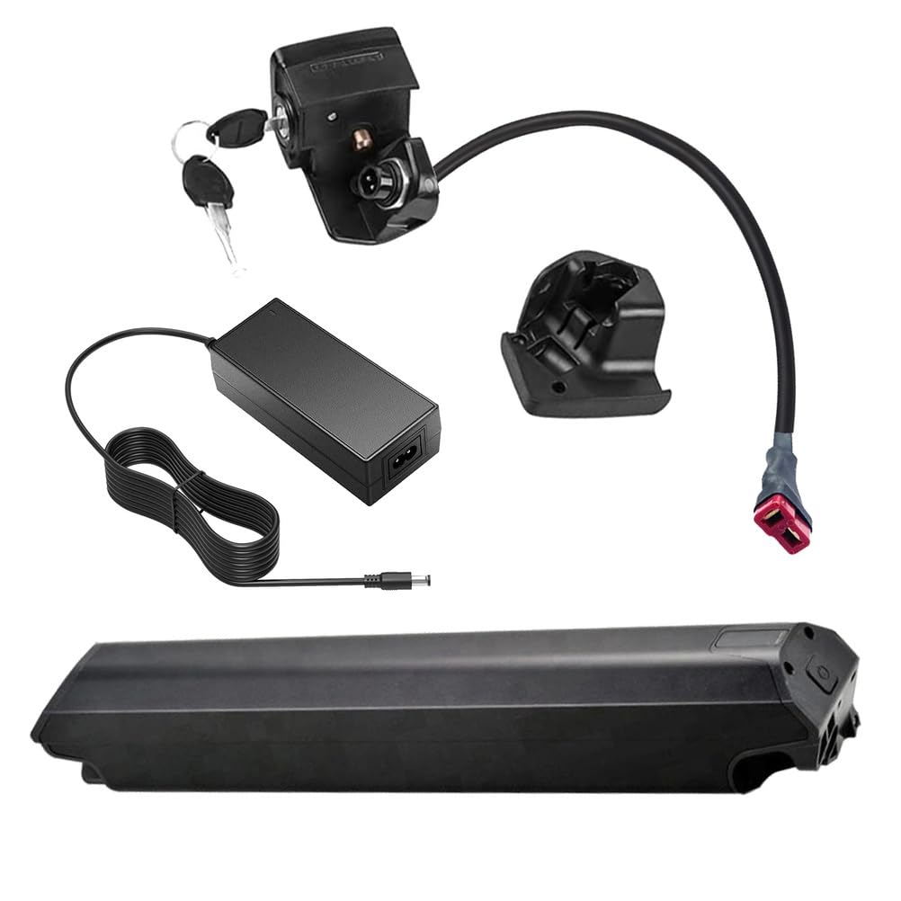 Batería Litio 36 V 10 Ah 12,8 Ah 7,5 Ah Baterías Recargables 14 Ah Baterías Iones de Litio 36 V Baterías Tubo Inferior para Motores 250 W a 550 W con Cargador,36v10ah t Plug