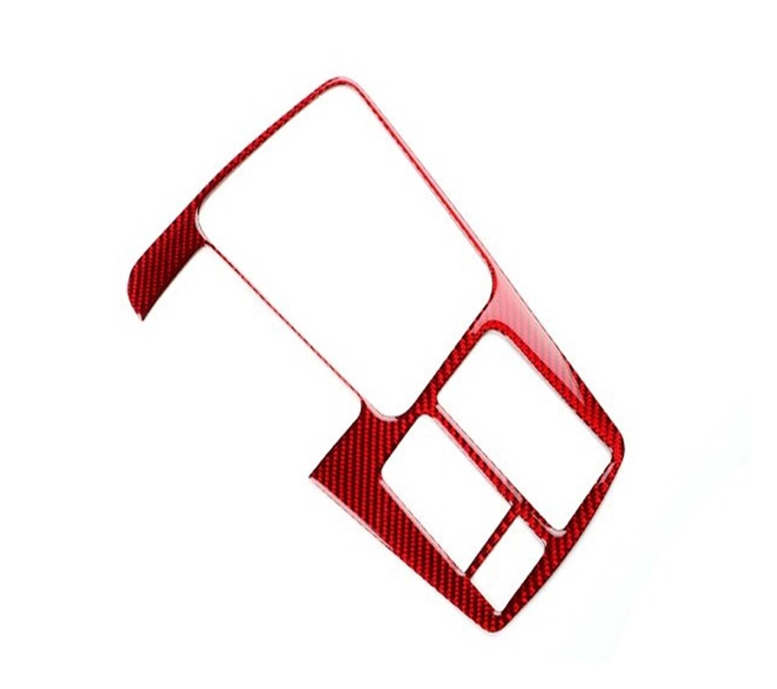 Interior Trim for Seat for Leon 2017 2018 2019 LHD RHD Car Gear Shift Inner Frame Panel Trim Interior Real Soft Carbon Fiber Sticker Cover Trim Sticker(for LHD Red)