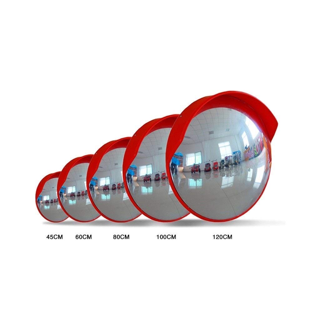 Miroir de circulation sécurise la sortie de garage et rue courbe